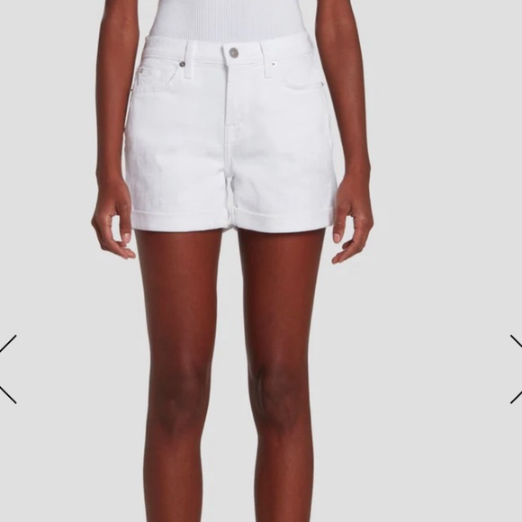 7 for all Mankind broken twill mid roll shorts - Picture 2 of 10